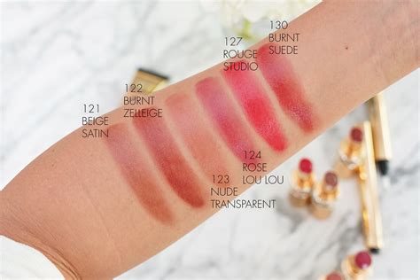 ysl rouge in wild swatch|YSL volupte shine swatches.